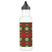 Vintage Kerstmis/winter gevlekt Waterfles (Rechts)