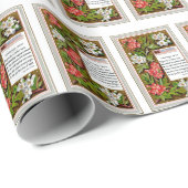 Vintage Kerstmis Wish Cadeaupapier (Rol Hoek)