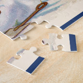 Vintage Kerstmis Wish Puzzle Legpuzzel (Zijkant)