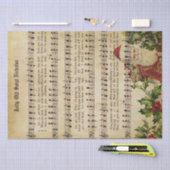 Vintage-kerstmuziek Tissuepapier (Craft)
