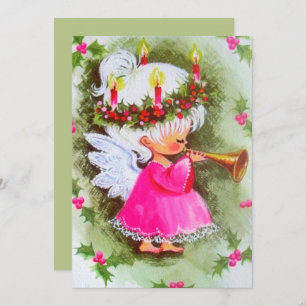 Vintage Kerstna die muziekfeestdag afspelen Feestdagenkaart