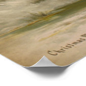 Vintage kerstochtend in Sleigh Ride Poster (Hoek)