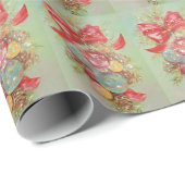  Vintage-kerstOrnamenten Cadeaupapier (Rol Hoek)