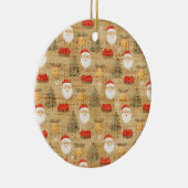 Vintage kerstpapier keramisch ornament (Rechts)