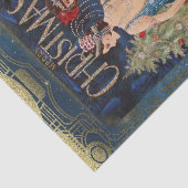 Vintage-kerstpapier Tissuepapier (Detail)