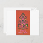 Vintage-kerstpatrijs Feestdagenkaart (Voorkant / Achterkant)