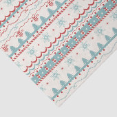 Vintage kerstpatronen tissuepapier (Detail)