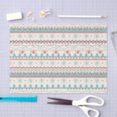 Vintage kerstpatronen tissuepapier (Craft)