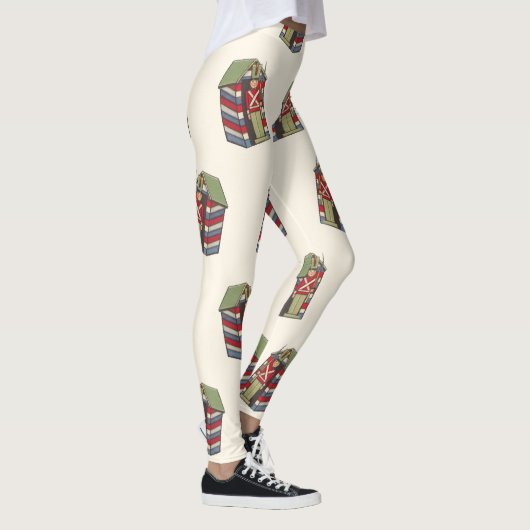 Vintage kerstpatroon, Nutcracker Speelgoed Soldier Leggings (Rechts)