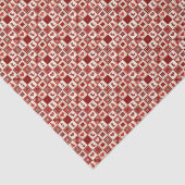 Vintage-kerstquilt patroon tissuepapier (Detail)