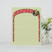 Vintage-kerstrecept Letterhead (Staand voorkant)