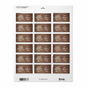 Vintage kerstscript Barn Wood Cadeaulabel Etiket (Full Sheet)