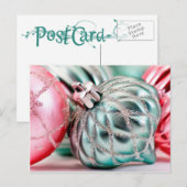 Vintage kerstsierBriefkaarten Feestdagenkaart (Voorkant / Achterkant)