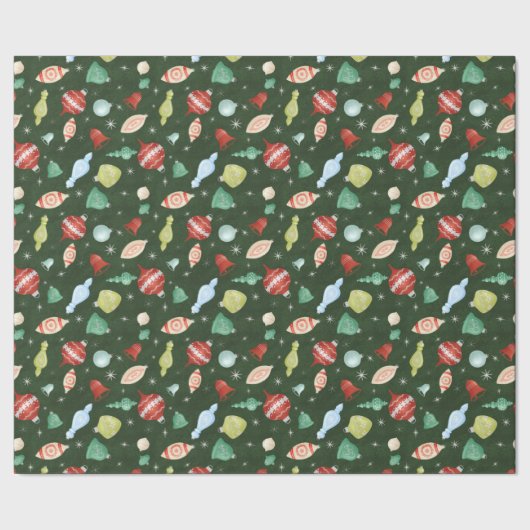 Vintage kerstsierpapier cadeaupapier (Zoom)