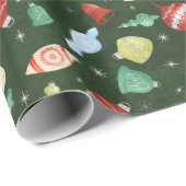 Vintage kerstsierpapier cadeaupapier (Rol Hoek)