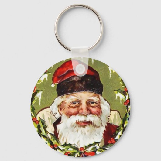 Vintage-kerstSleutelhanger Sleutelhanger (Voorkant)