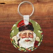 Vintage-kerstSleutelhanger Sleutelhanger (Voorkant)