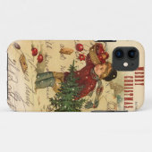 Vintage kersttelefoon 5 Hoesje (Achterkant (horizontaal))