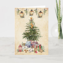 Vintage kersttradities - Boom en geschenken
