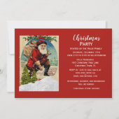 Vintage Kerstvakantiefeest met Sinterklaas Kaart (Achterkant)