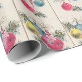 Vintage-kerstversiering Cadeaupapier (Rol Hoek)