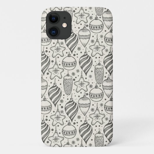 Vintage-kerstversieringen Case-Mate iPhone Case (Achterkant)