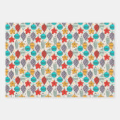 Vintage-kerstversieringen Inpakpapier Vel (Voorkant 2)