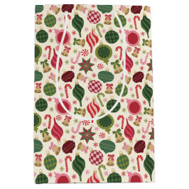 Vintage-kerstversieringen Medium Cadeauzakje