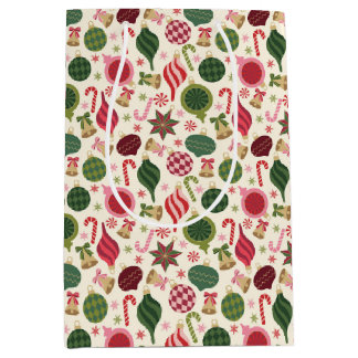 Vintage-kerstversieringen Medium Cadeauzakje