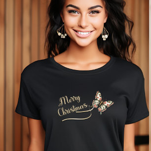 vintage kerstvlinder Tri-Blend shirt
