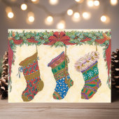 Vintage-kerstvoorraad Feestdagenkaart