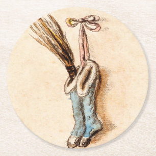 Vintage-kerstvoorraad Ronde Kartonnen Onderzetter