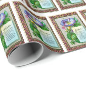 Vintage kerstwens cadeaupapier (Rol Hoek)