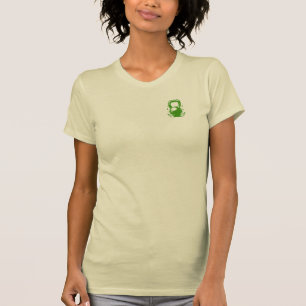 Vintage Kettlebell Lauwerkrans Gym Oer Groen T-shirt