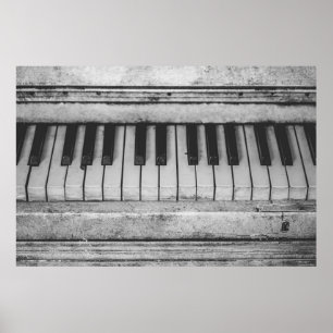 Vintage keyboard poster design