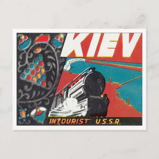 Vintage Kiev Oekraïne Briefkaart (Voorkant)
