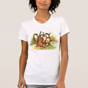 Vintage Kikker Musicians Band Orchestra met Zanger T-shirt