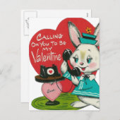 vintage kinder valentijnbriefkaarten feestdagenkaart (Voorkant / Achterkant)