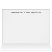 Vintage - Kinderen in de Bossen, (Binnen Horizontaal (Boven))