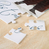 Vintage kinderen Sledding Kerstwinter Legpuzzel (Zijkant)