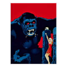 Vintage King Kong Movie Poster (1933)