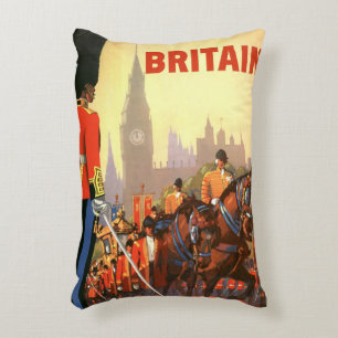 Vintage King's Britse Koninklijke Garde Groot-Brit Accent Kussen