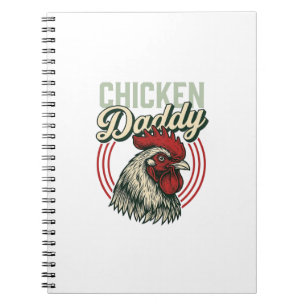 Vintage Kip Daddy Haan Shirt Ontwerp_1 Notitieboek