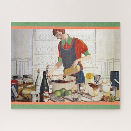 Vintage Kitchen Baking Scene Picture Legpuzzel (Horizontaal)