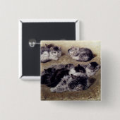 Vintage Kitten Button (Voorkant /achterkant)