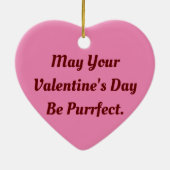 Vintage Kitty avec coeur Ornement (Dos)