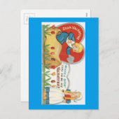 Vintage Klomp Valentijn Feestdagenkaart (Voorkant / Achterkant)