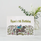 Vintage Knight Kaart (Staand voorkant)