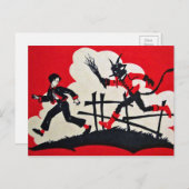 Vintage Krampus Briefkaart (Voorkant / Achterkant)