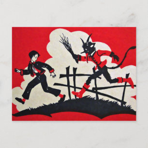 Vintage Krampus Briefkaart
